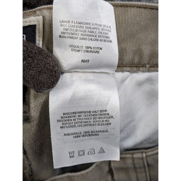 Columbia Shorts Mens Large Cotton Canvas Cargo Trail Hiking Outdoor Beige - Picture 5 of 16